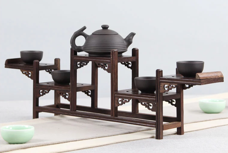 20款東方古韻的雞翅木實木中式博古架造型