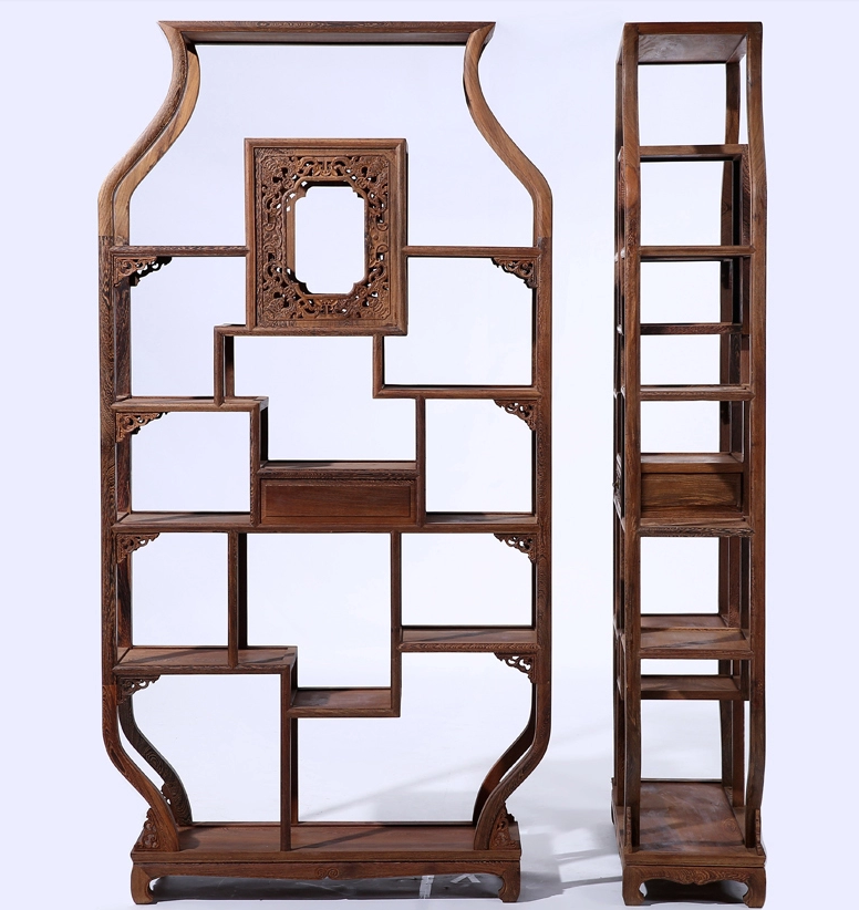 古典仿古中式紅木家具，中式實(shí)木雞翅木博古架