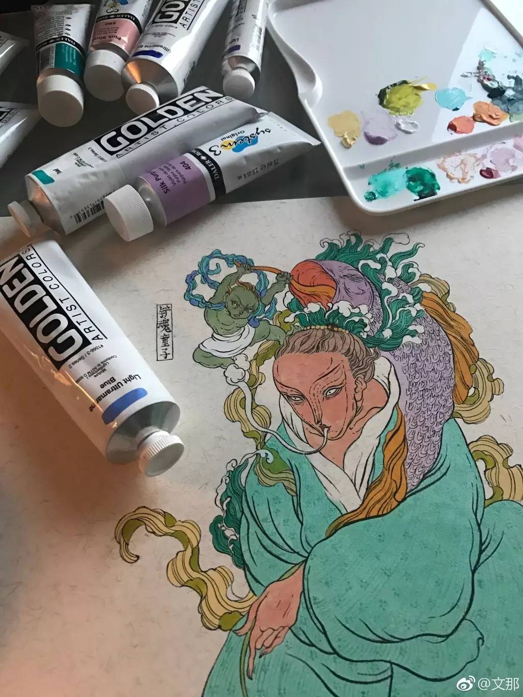 中國(guó)古代神話色彩的壁畫(huà)作品