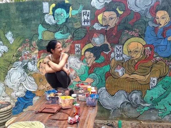 中國(guó)古代神話色彩的壁畫(huà)作品