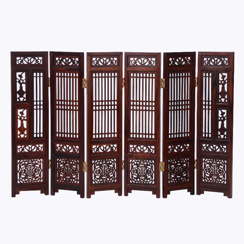 中國古典紅酸枝木屏風(fēng)