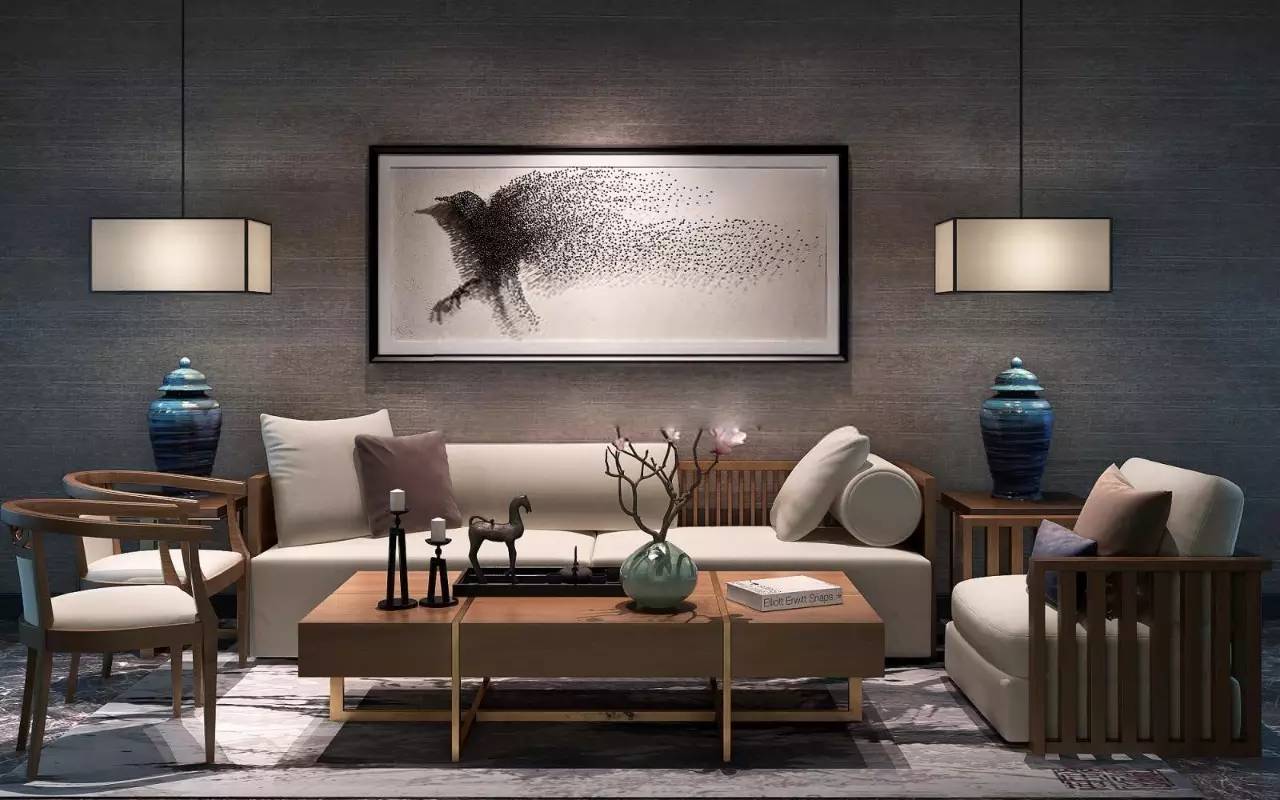 沙發(fā)墻裝修設(shè)計(jì)，最美不過新中式