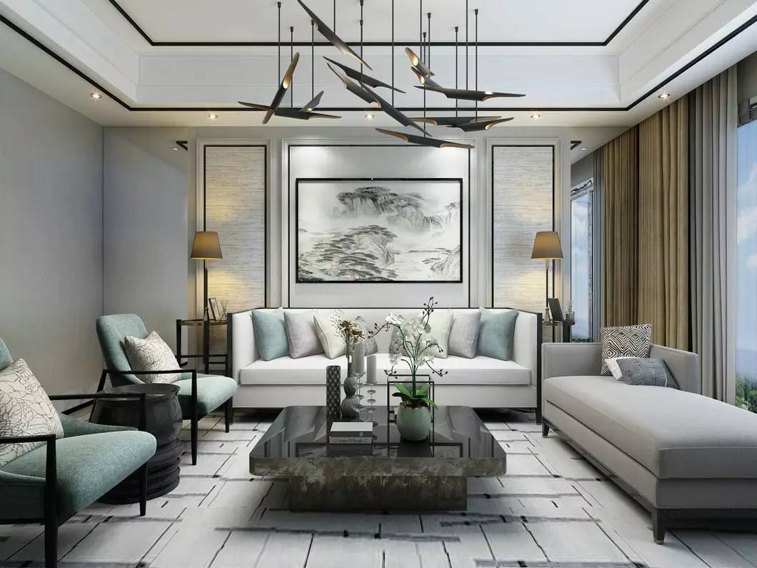 沙發(fā)墻裝修設(shè)計，最美不過新中式