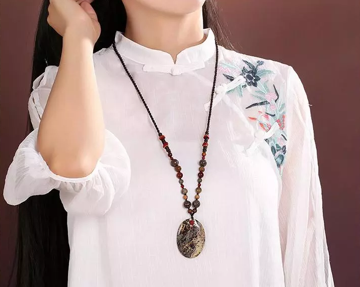 花紅吊墜時(shí)尚家佳樂(lè)文學(xué)項(xiàng)鏈?zhǔn)罪楅L(zhǎng)款毛衣鏈