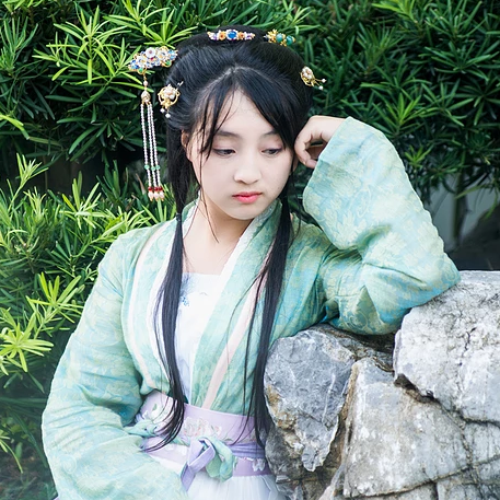 鵲橋仙唯美小清新古風真人女子頭像