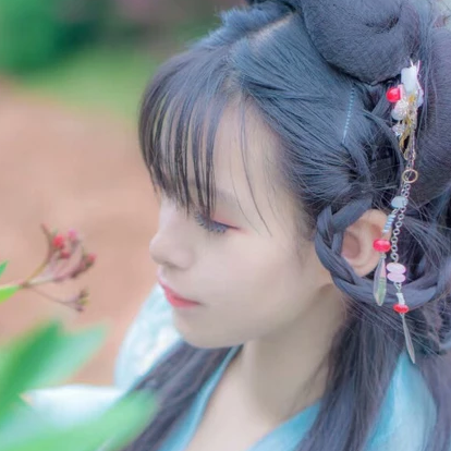 清新唯美家佳樂(lè)文學(xué)古風(fēng)真人女子頭像