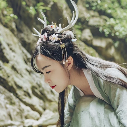 時尚家佳樂文學唯美古風少女真人頭像