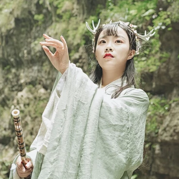 時尚家佳樂文學唯美古風少女真人頭像