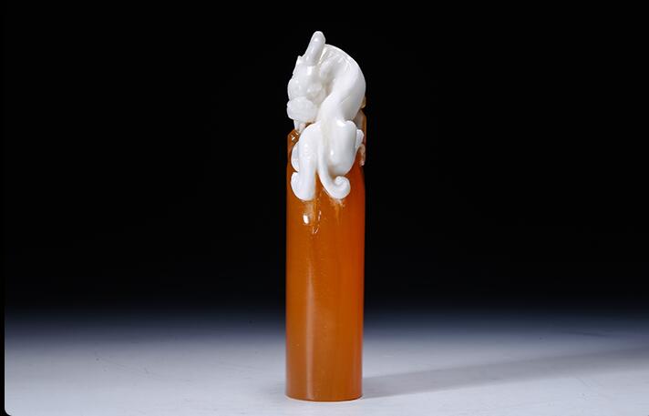 金田黃石印章，財(cái)官福祿之喜