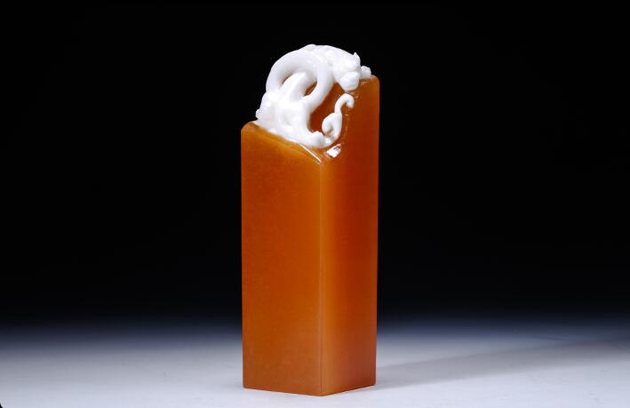 金田黃石印章，財(cái)官福祿之喜