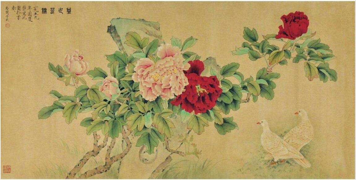 于非闇牡丹作品欣賞，獨(dú)占人間第一香