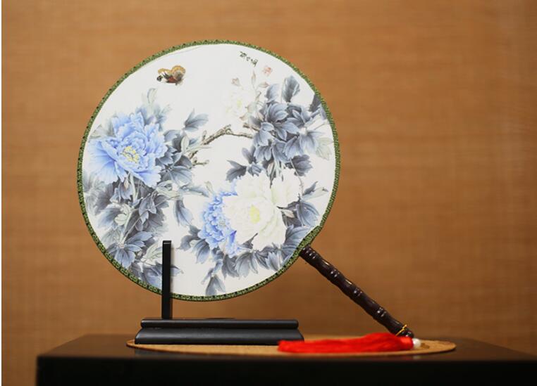 梅蘭竹菊系列團(tuán)扇，團(tuán)扇搖搖美人裊裊