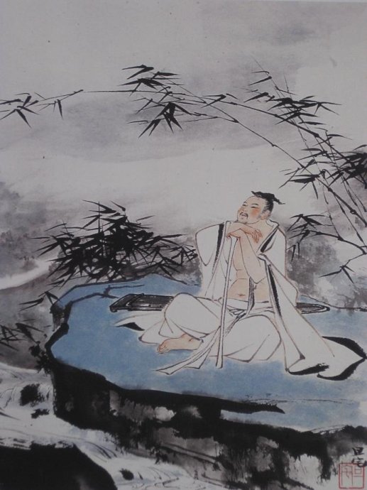 十二詩人畫像冊，劉旦宅是最清秀俊逸的畫家