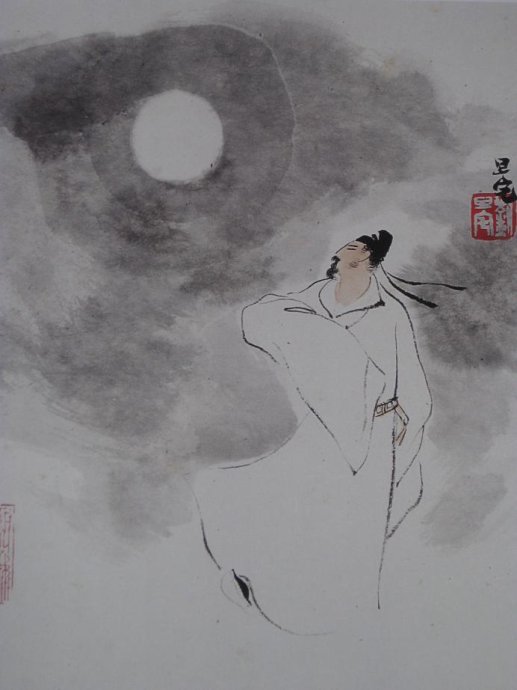 十二詩人畫像冊，劉旦宅是最清秀俊逸的畫家