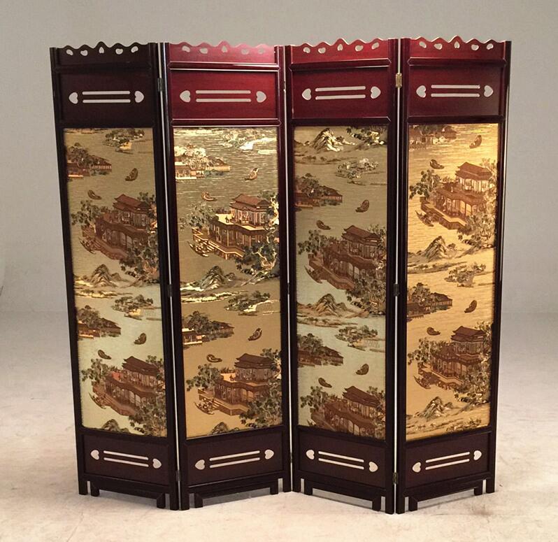 中式古典屏風，云母屏風燭影深