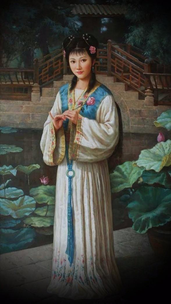 紅樓夢(mèng)金陵十二釵油畫，中國文化與西方藝術(shù)