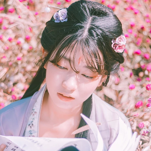 花香書香小清新唯美古風(fēng)真人女生頭像