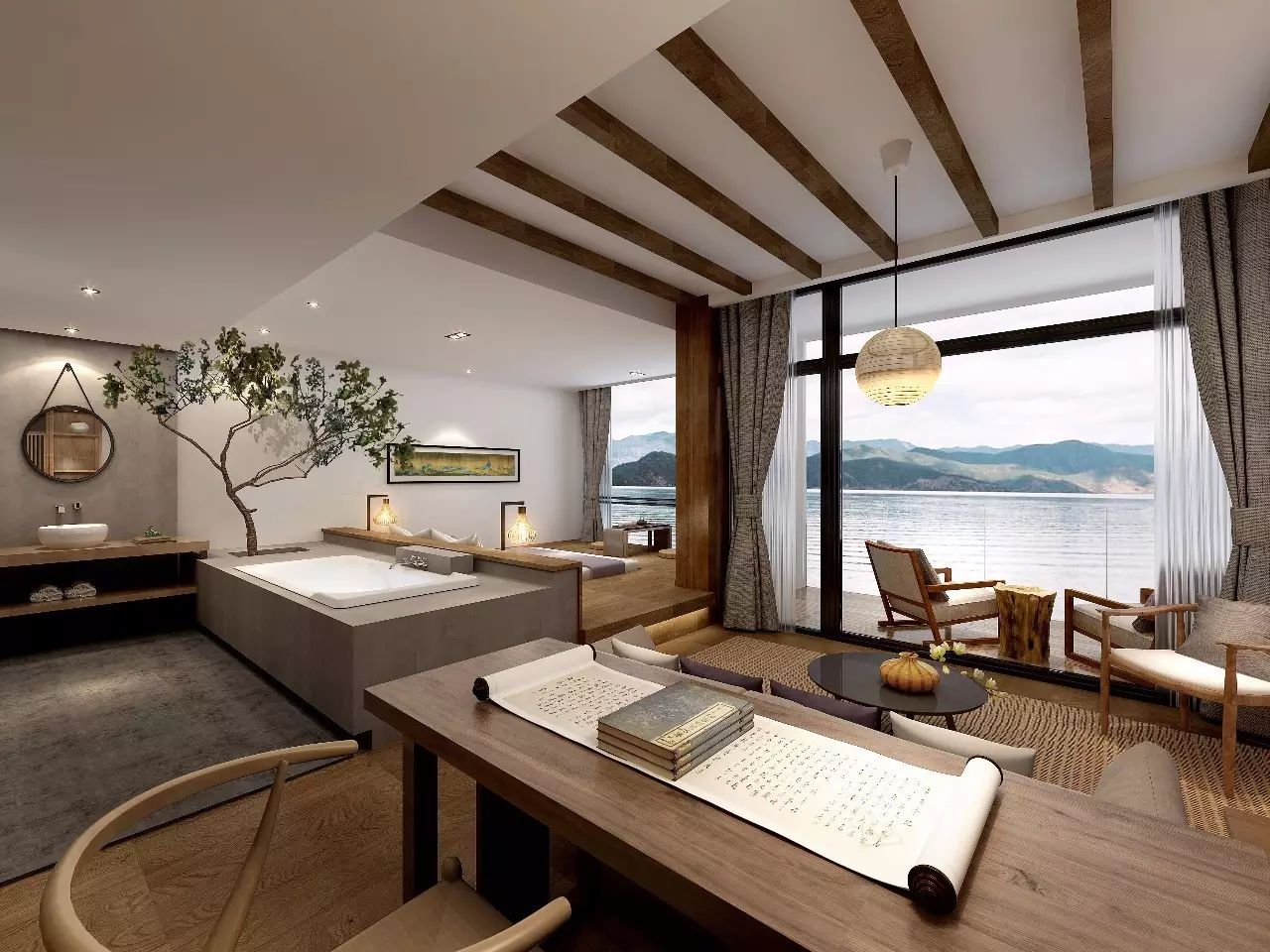 麗水·浮光，浮光指路茶香入夢蓋一間湖畔大學(xué)