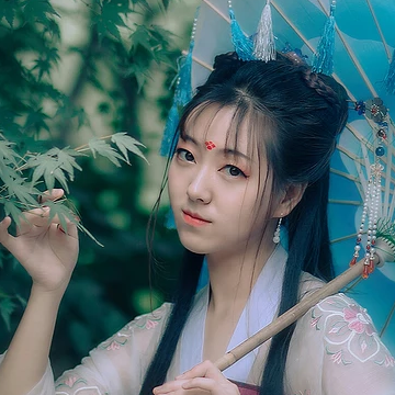 唯美漢服女生頭像，古風(fēng)真人女子頭像