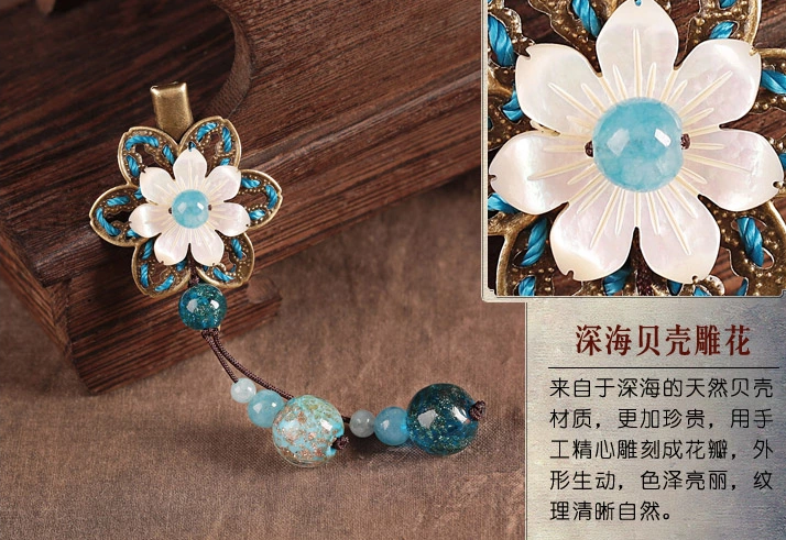 貝殼雕花發(fā)夾，時尚家佳樂文學(xué)頭飾