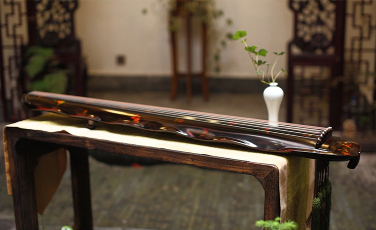 解花語蕉葉古琴，時尚古典家佳樂文學民族樂器