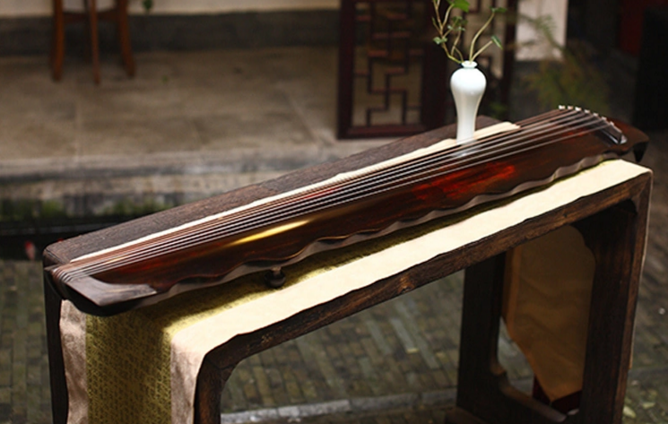 落霞式古琴，時尚古典家佳樂文學民族樂器