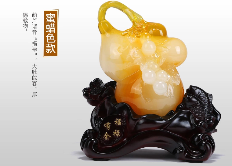 招財(cái)葫蘆工藝品，手工復(fù)古葫蘆擺件