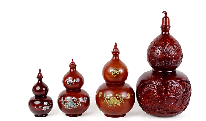 桃木葫蘆工藝品，手工雕刻復(fù)古葫蘆擺件