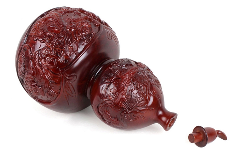 桃木葫蘆工藝品，手工雕刻復(fù)古葫蘆擺件