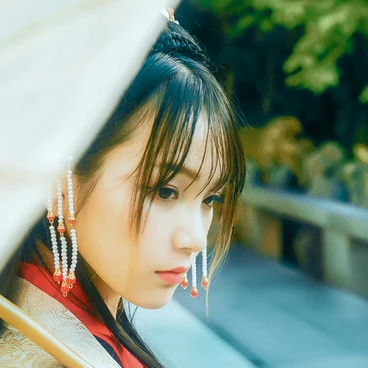 優(yōu)雅時尚古風頭像，唯美古風真人女子頭像