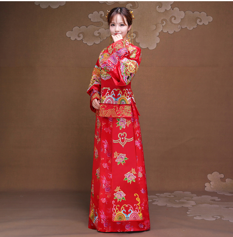 雙喜秀禾服，時(shí)尚復(fù)古新娘中式禮服