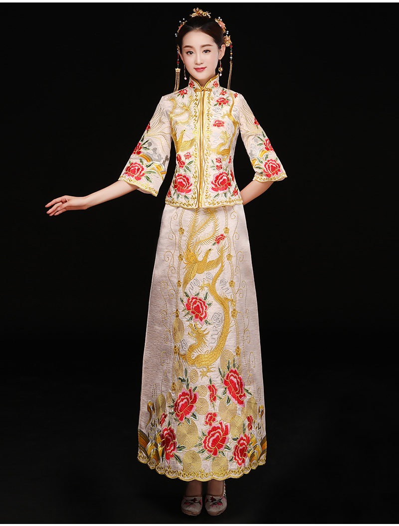 中式秀禾禮服，復(fù)古潮流新娘禮服