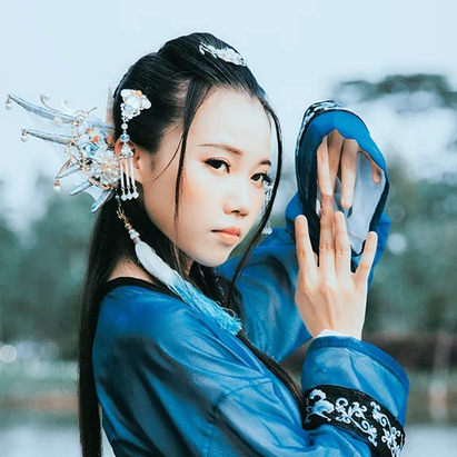 人魚傳說妖艷頭像，唯美古風(fēng)女子頭像