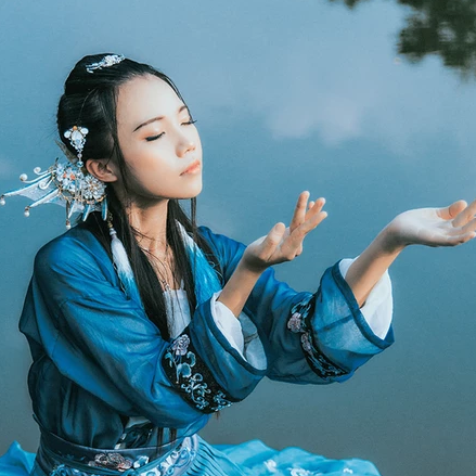 人魚傳說妖艷頭像，唯美古風(fēng)女子頭像