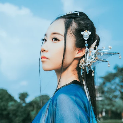 人魚傳說妖艷頭像，唯美古風(fēng)女子頭像