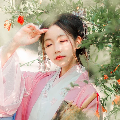 帶傘唯美可愛頭像，唯美古風(fēng)女子真人頭像