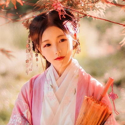 帶傘唯美可愛頭像，唯美古風(fēng)女子真人頭像