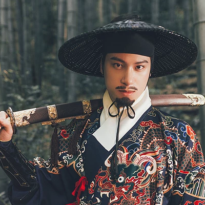 霸氣錦衣行帶刀頭像，唯美古風(fēng)男生真人頭像