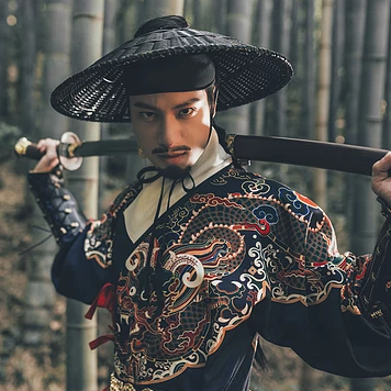 霸氣錦衣行帶刀頭像，唯美古風(fēng)男生真人頭像