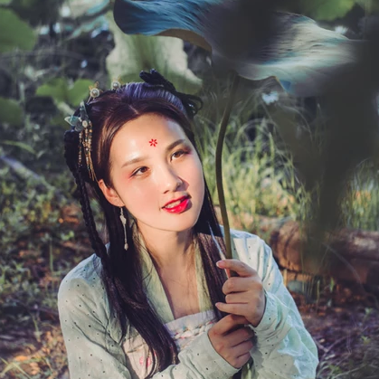 荷塘邊古風(fēng)頭像，唯美古風(fēng)閨蜜真人頭像