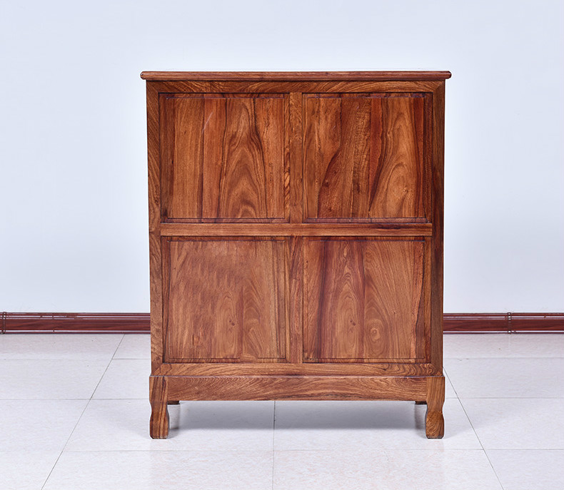 紅實(shí)木簡(jiǎn)約五斗柜，仿古儲(chǔ)物中式柜子