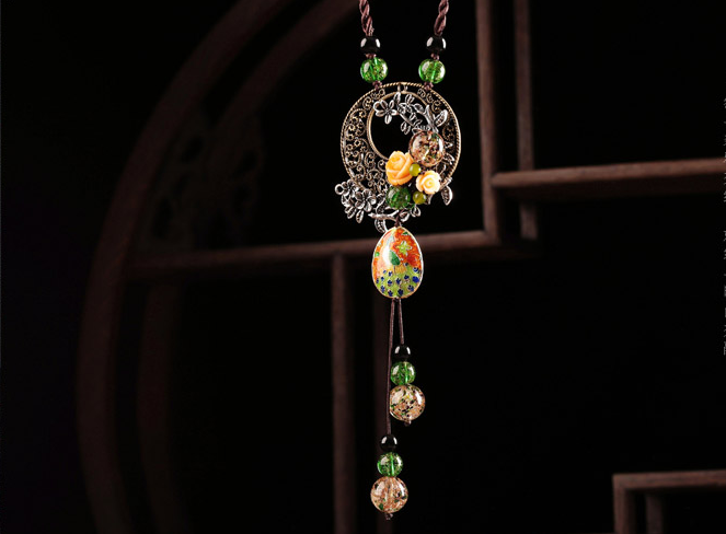 雀躍家佳樂文學(xué)吊墜毛衣鏈復(fù)古項(xiàng)鏈