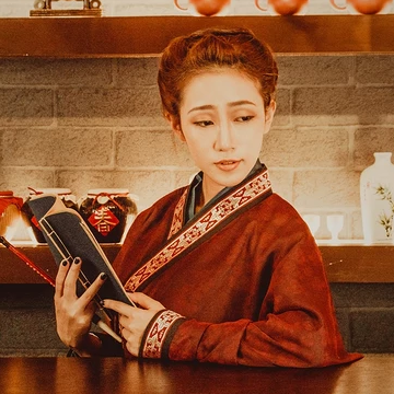 畫情唯美頭像，唯美古風(fēng)女子真人頭像