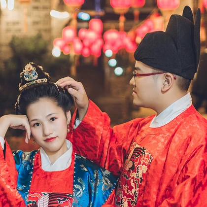 執(zhí)子之手與子偕老唯美頭像，唯美古風(fēng)情侶頭像