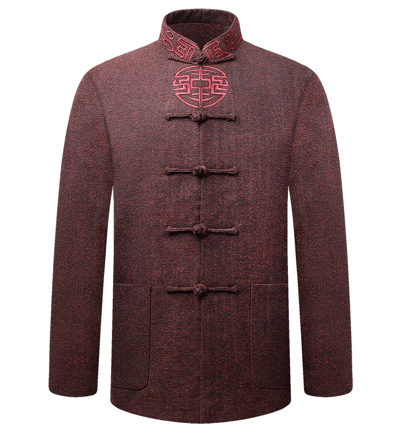 復古民國男裝外套，中式唐裝中老年中山裝