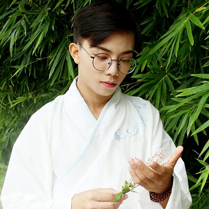 文藝范漢服男生頭像，唯美古風真人頭像