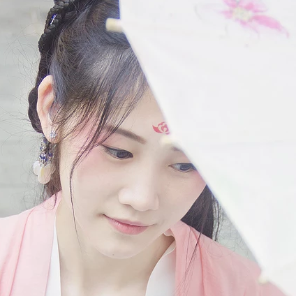 綠陰樹下閨蜜頭像，唯美古風(fēng)女子頭像