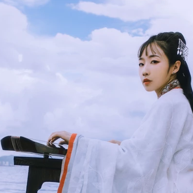 優(yōu)雅白衣女子頭像，唯美古風女子真人頭像