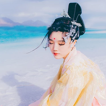 冰雪美人飄逸唯美頭像，唯美古風(fēng)女子頭像