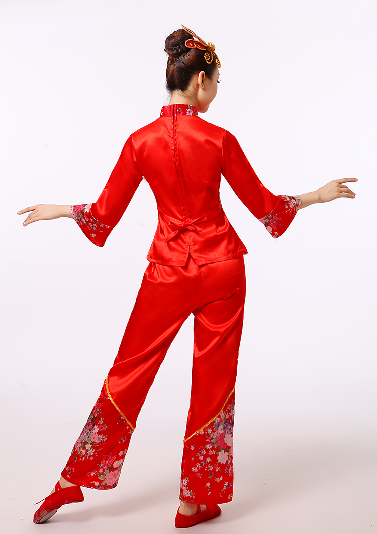 東北秧歌服裝民族腰鼓表演服，少數(shù)民族服裝